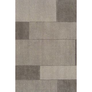 Loomed Duhr Light Gray Wool Rug (8' x 11') 7x9   10x14 Rugs