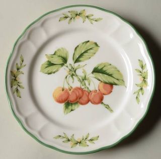 Epoch Budding Berries Salad Plate, Fine China Dinnerware   Fruit & Flower Center