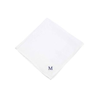 Personalized 3 pk. Hand Rolled Hankies, M, Mens