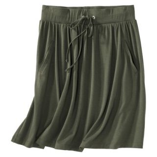Merona Petites Front Pocket Knit Skirt   Green XLP