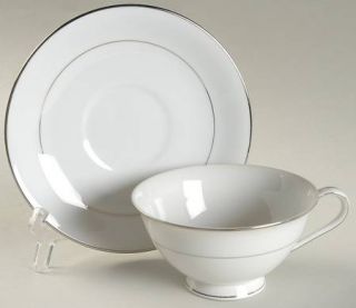 Hampton (Japan) Crestline Footed Cup & Saucer Set, Fine China Dinnerware   Platu