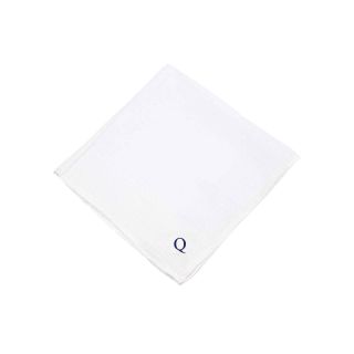 Personalized 3 pk. Hand Rolled Hankies, Q, Mens