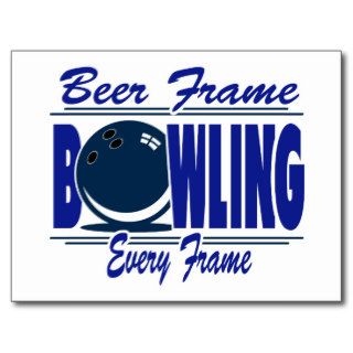 Bowling Beer Frame Every Frame Postcard