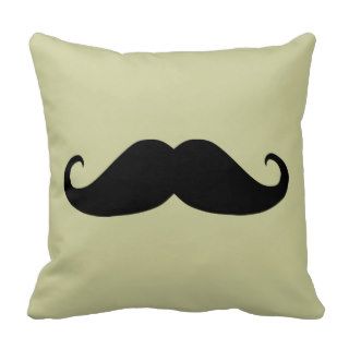 set x 2,pink lips(hers Sit)mustache(his sit) Throw Pillows