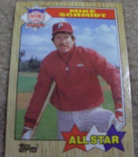 1987 Topps Mike Schmidt # 597 MLB Baseball NL Leaders Card 