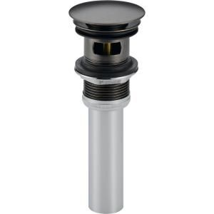Delta Push Pop Up Drain Assembly with Overflow Holes in Aged Pewter 72173 PT