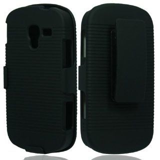 Black Ripple Hard Soft Gel Dual Layer Cover Case for Samsung Galaxy Exhibit SGH T599 T Mobile NW 35 Cell Phones & Accessories