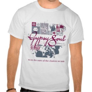 Gypsy Soul purple design T shirt