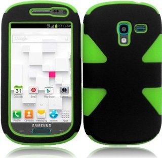 Samsung T599 Galaxy Exhibit ( Metro PCS , T Mobile ) Phone Case Accessory Light Green Dual Protection D Dynamic Tuff Extra Stong Cover with Free Gift Aplus Pouch Cell Phones & Accessories