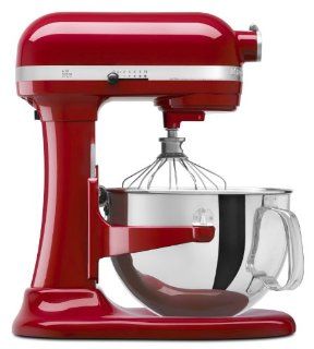 KitchenAid KP26M1XER Professional 600 Series 6 Quart Stand Mixer, Empire Red Electric Stand Mixers Kitchen & Dining