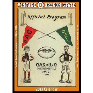 Vintage Oregon State Beavers Football 2013 Wall Calendar 
