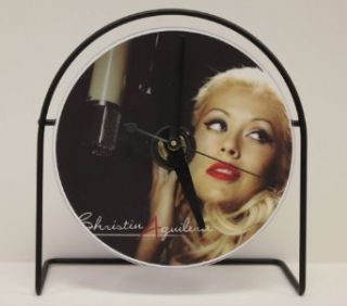 Christina Aguilera Picture CD Clock That Plays The Song "Fighter" Entertainment Collectibles