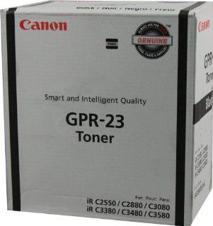 Canon 0452B003AA OEM Toner   GPR 23 ImageRUNNER C2550 C2880 C2880i C3080 C3080i 3380 3380i 3480 3480i Black Toner 26000 Yield Electronics