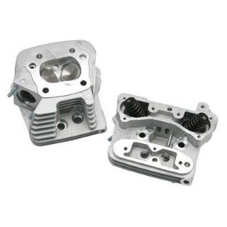 S&S Cycle Low Compression 82cc Cylinder Heads   Stock Bore   Black Powdercoated Finish 90 1221 Automotive