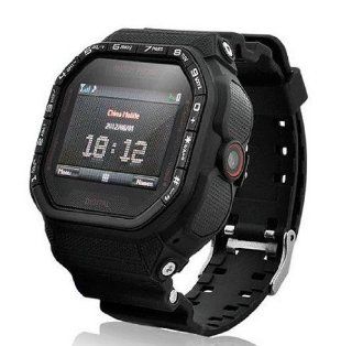 Quad band GSM Unlocked Cell Watch Phone 1.33inch Touch LCD 1.3mp Camera Single SIM Standby Support Bluetooth FM Radio  Mp4 Cell Phones & Accessories