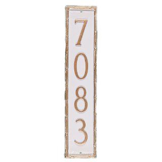 Montague Metal Products Washington Column Address Plaque, 17.5 by 3.75 Inch  Outdoor Plaques  Patio, Lawn & Garden