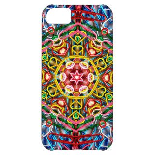 Colorful Stars Hearts Elegant Mosaic Pattern iPhone 5C Covers