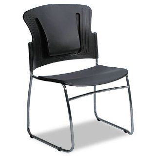 BALTamp;reg;   ReFlex Series Stacking Chair, Black, 19w x 19d x 33h   Sold As 1 Carton   Spring backed self adjustable lumbar panel. 