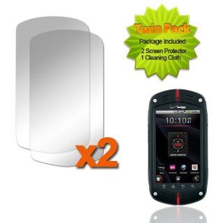 2X Custom Fit Clear Screen Guard Protector Shield Film Kit ForCasio GzOne Commando C771 Cell Phones & Accessories