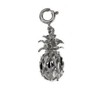 Clevereve's 14K White Gold Charm 3 D Fruit 2.9   Gram(s) CleverSilver Jewelry