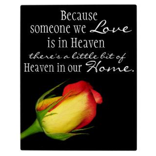 Heaven in our home plaque