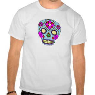 Mexican Folk Art Sugar Skull T Shirts