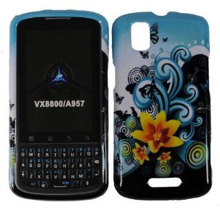 Yellow Lily Hard Case Cover for Motorola Milestone Plus XT609 Cell Phones & Accessories