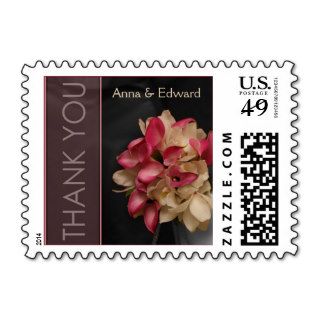 Custom Calla Lilies Spot Color THANK YOU Stamps