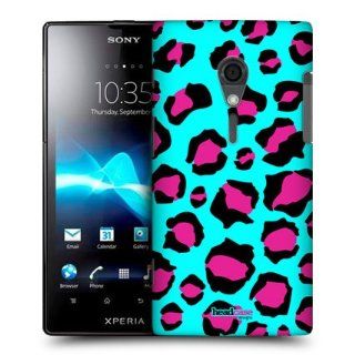 Head Case Designs Cyan Leopard Mad Prints Hard Back Case Cover For Sony Xperia ion LTE LT28i Cell Phones & Accessories