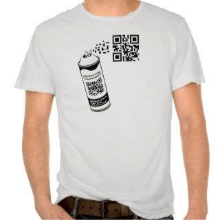 QR Code Spray Can T shirts