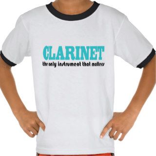 Funny Clarinet Kids T shirt