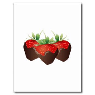 Chocolate Strawberry Postcard