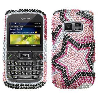 Twin Stars Diamante Protector Cover for KYOCERA S3015 (Brio) Cell Phones & Accessories