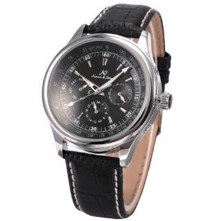 KS Black Dial Date Day 24 Hours Men 6 Hand Automatic Mechanical Wrist Watch KS097 Watches