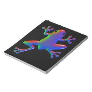 Disco Rainbow Frog Memo Pad