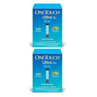 One Touch Ultra Blue Glucose Test Strips (200 Strips) Health & Personal Care