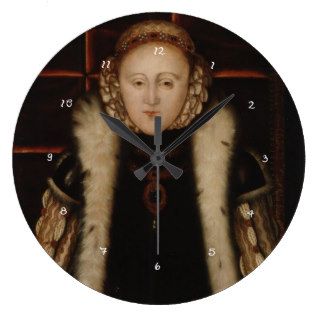 Elizabeth I Circa 1560 Wallclock