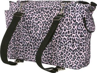Bumble Bags Jessica Messenger Backpack Pink Cheetah  Diaper Tote Bags  Baby