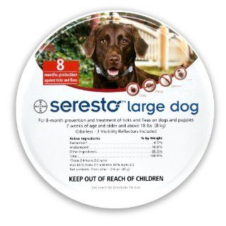 Bayer Seresto Flea and Tick Collar, Large Dog  Pet Flea And Tick Collars 