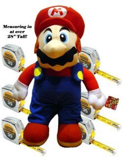 Super Nintendo Mario Jumbo Plush Toy  30in Mario Stuffed Animal Toys & Games