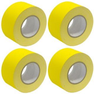 Seismic Audio   SeismicTape Yellow603 4Pack   4 Pack of 3 Inch Yellow Gaffer's Tape   60 yards per Roll