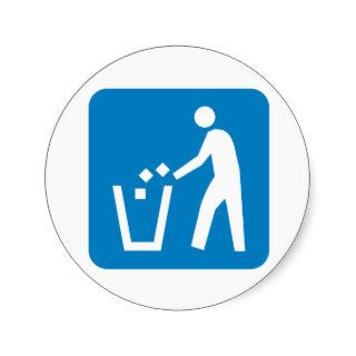 Trash / Garbage / Refuse Highway Sign Stickers