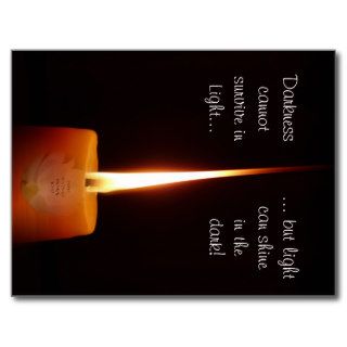 SGI Buddhist Postcard with Lotus Candle and NMRK