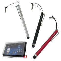 rooCASE Capacitive Stylus and 2 x Anti glare Screen Protector for Acer Iconia Tab A500 rooCASE Tablet PC Accessories