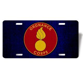 License Plate with U.S. Army Ordnance Corps branch plaque 