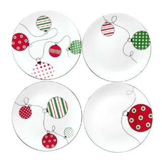 Lenox Merry & Bright Ornament Dessert Plates, Set of 4 Kitchen & Dining