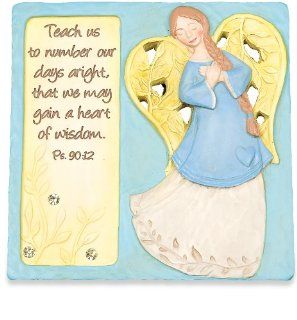AngelStar 4 Inch Teach Us Angel Plaque with Easel   Angel Figurines