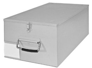 Buddy Products Stacking File Vault, Steel, 22.875 x 9.625 x 12.875 Inches, Platinum (93067 32)  Storage File Boxes 