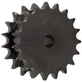 Martin Roller Chain Sprocket, Reboreable, Type A Hub, Double Single Strand, 50 Chain Size, 0.625" Pitch, 17 Teeth, 0.625" Bore Dia., 3.72" OD, 2.6875" Hub Dia., 1.65625" Width