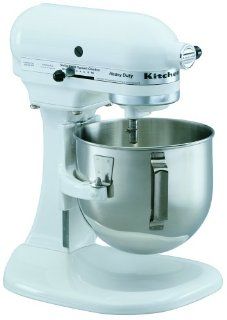 KitchenAid K5SSWH Heavy Duty Series 5 Quart Stand Mixer, White Kitchen & Dining